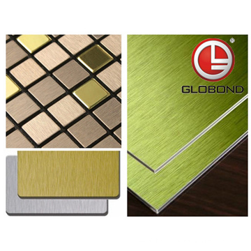 Globond panel compuesto de aluminio cepillado (BC005)